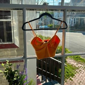 Forever 21 cropped tied tank top